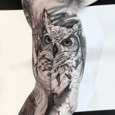 coruja tattoo