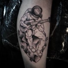 tatuagem tattoo astronauta