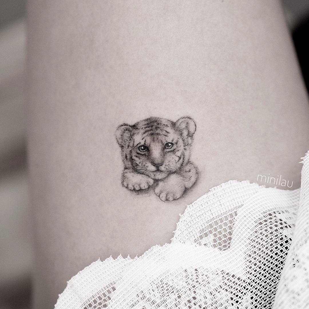 Baby Tiger Tattoo Tatuagens