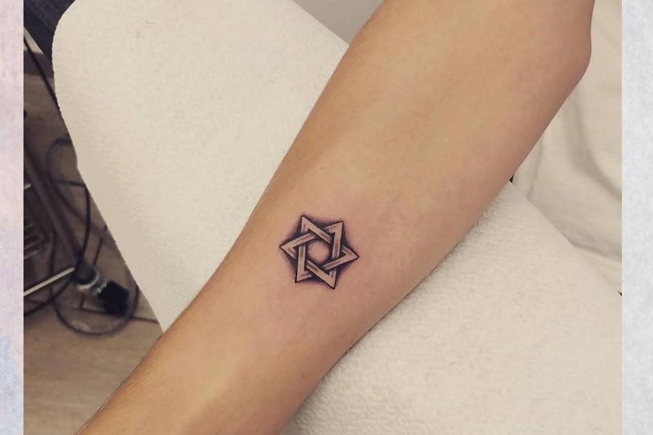 tatuagem estrela de davi