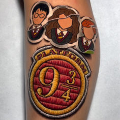 Hogwarts team harry poter tattoo