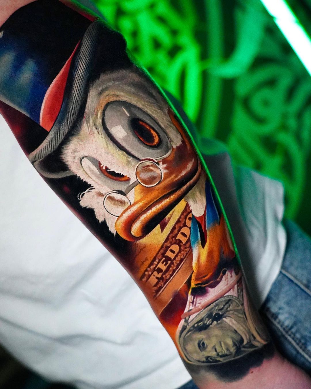 Scrooge McDuck  Desenhos de tatuagem de anjo, Tio patinhas